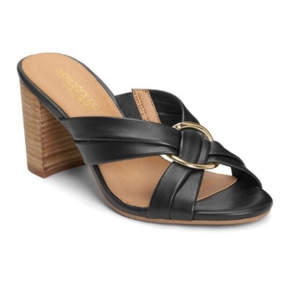 Black Highwater Leather Sandal, 8M - Picture 1 of 6